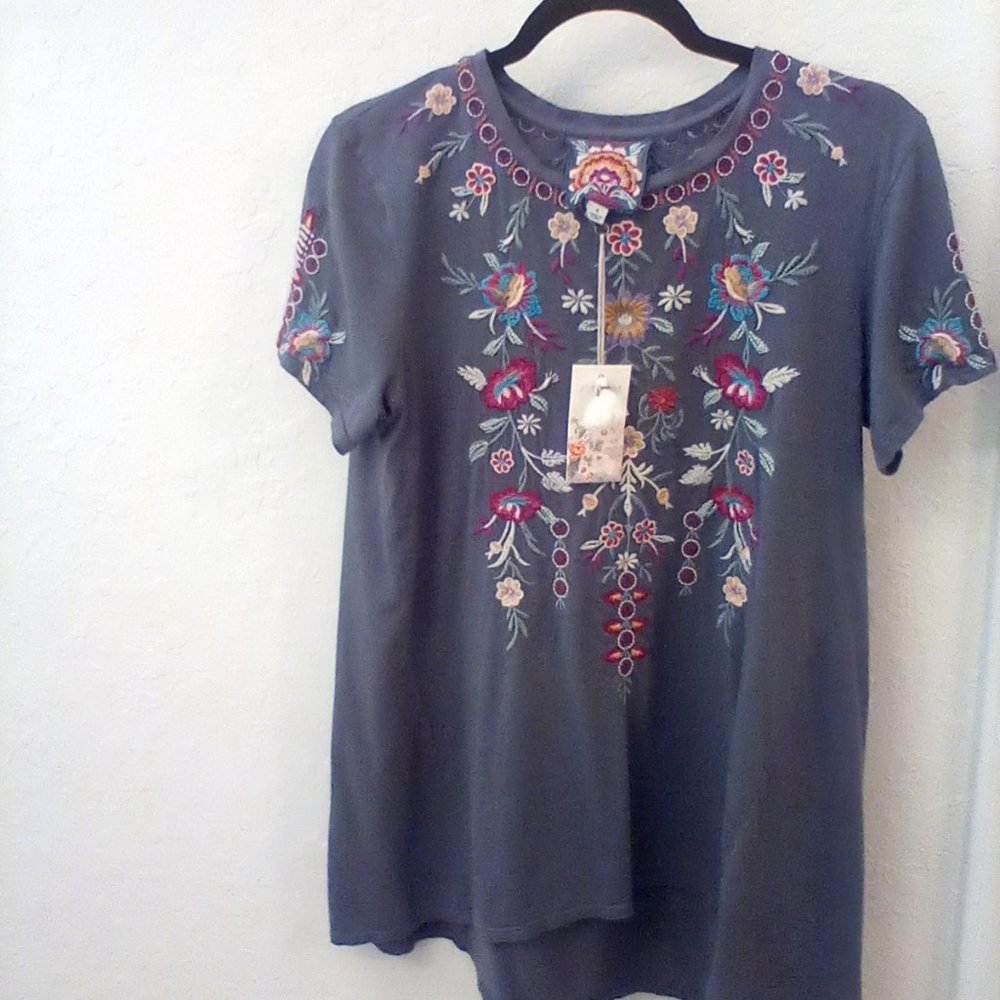 Johnny Was Nya Short Sleeve Tunic